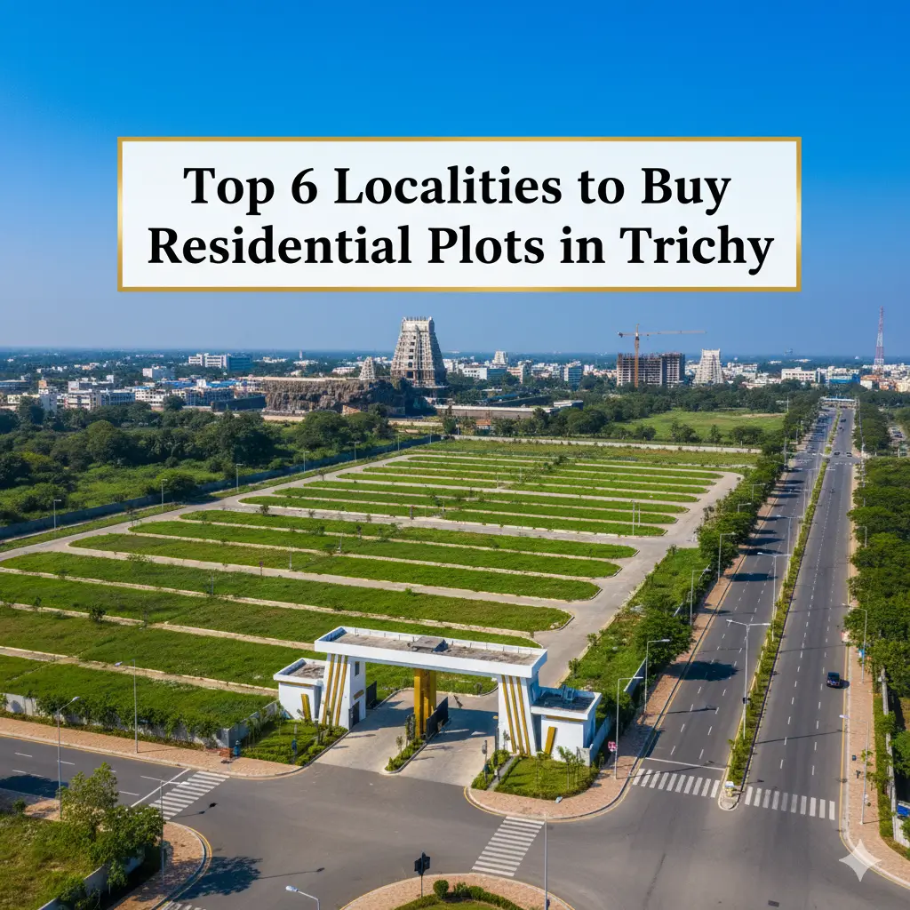 Top 6 Localities to Buy Residential Plots in Trichy (Panjapur, Srirangam, KK Nagar & More)